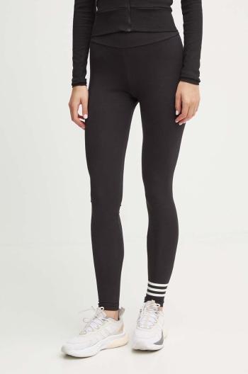 Legíny adidas Originals Neuclassics Tight dámské, černá barva, s potiskem, IW5611