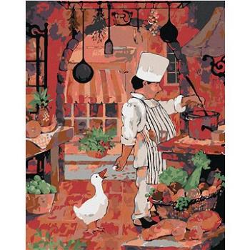 Malování podle čísel - Kuchař krmící husu (HRAmal01161nad)