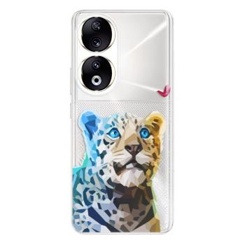 Odolné silikonové pouzdro iSaprio - Leopard With Butterfly - Honor 90 5G