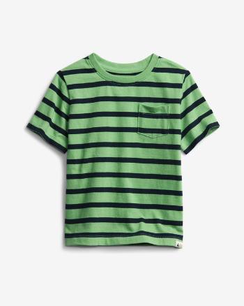 GAP Stripe Triko dětské Zelená