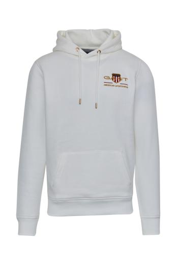 MIKINA GANT MEDIUM ARCHIVE SHIELD HOODIE bílá M