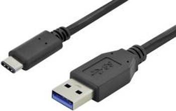 USB 3.0 kabel Digitus AK-300136-010-S AK-300136-010-S, 1.00 m, černá