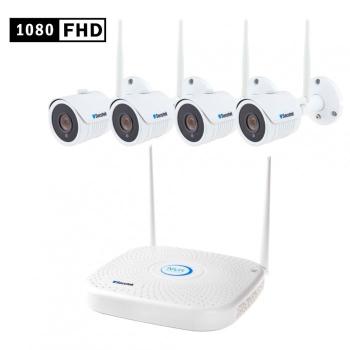 WiFi kamerový systém Secutek SLG-WIFI3608PGE4FE200 - 4x2Mpix kamera, NVR