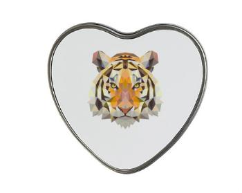 Plechová krabička srdce Tygr