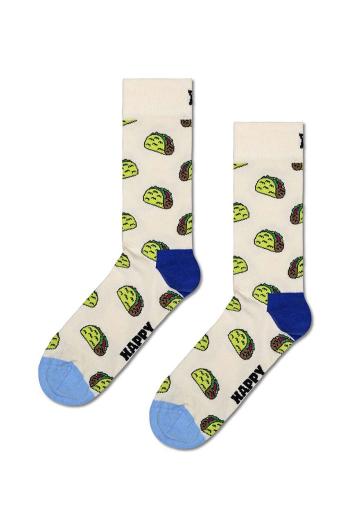 Ponožky Happy Socks Taco Sock bílá barva