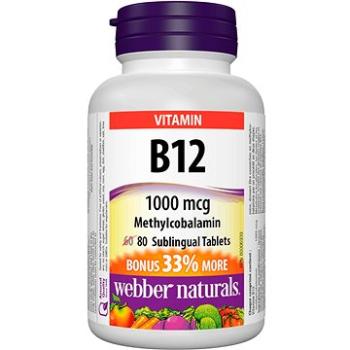 Webber Naturals B12 1000 mcg 80 tbl (5228)