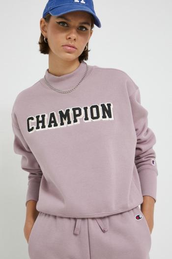Mikina Champion dámská, fialová barva, hladká