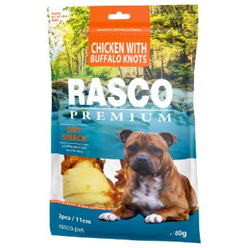 Pochoutka Rasco Premium uzle bůvolí 11cm obalené kuřecím masem 80g