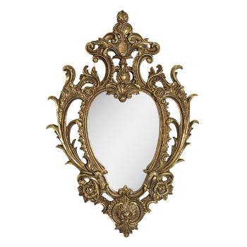 Zlaté antik nástěnné zrcadlo s ornamenty Minea - 46*3*69 cm 52S272