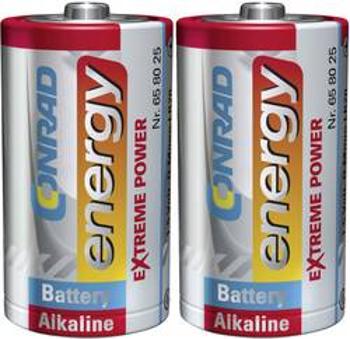 Alkalická baterie Conrad Energy Extreme Power, typ D, 2 ks