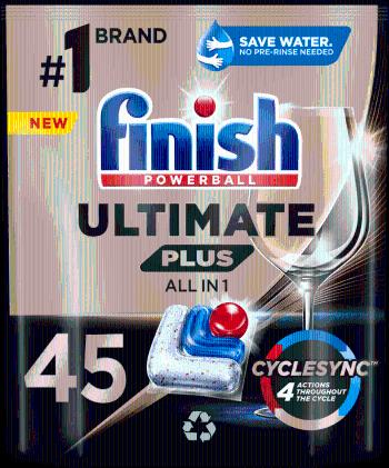 Finish Ultimate Plus All in 1 kapsle do myčky nádobí 45 ks