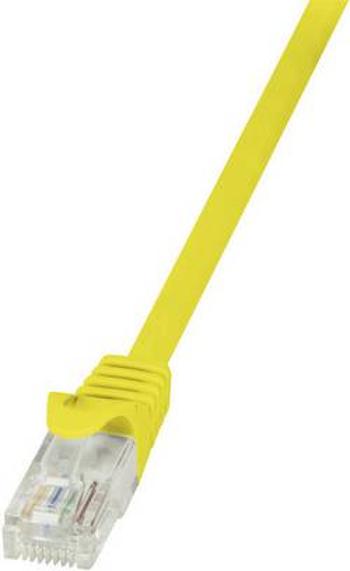 Síťový kabel RJ45 LogiLink CP2017U, CAT 6, U/UTP, 25.00 cm, žlutá