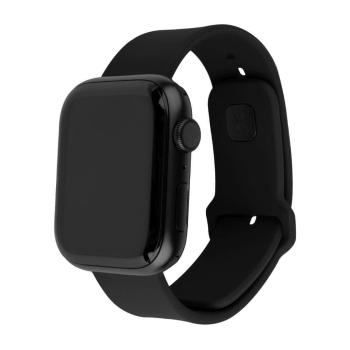 FIXED Set silikonových řemínků Silicone Sporty Strap pro Apple Watch 42/44/45mm FIXSST2-434-BK, černý