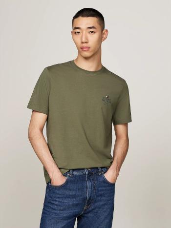 Tommy Hilfiger pánské khaki tričko