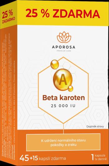 Aporosa Beta karoten 25 000 I.U. 60 kapslí