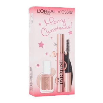 L'Oréal Paris Merry Christmas! dárková kazeta řasenka Lash Paradise 6,4 ml + lak na nehty Essie Nail Color 13,5 ml 11 Not Just A Pretty Black