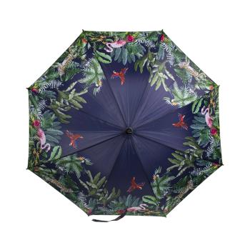 Černý deštník s motivem džungle Jungle black -  Ø 105*88cm BBPJZ