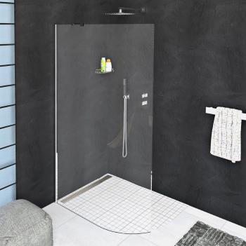 POLYSAN MODULAR SHOWER zaoblená pevná zástěna R550, 900 mm MS1-100-C