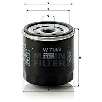 MANN-FILTER W714/2 (W714/2)