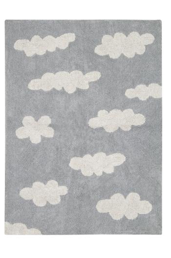 Lorena Canals koberce Bio koberec kusový, ručně tkaný Clouds Grey - 120x160 cm Šedá