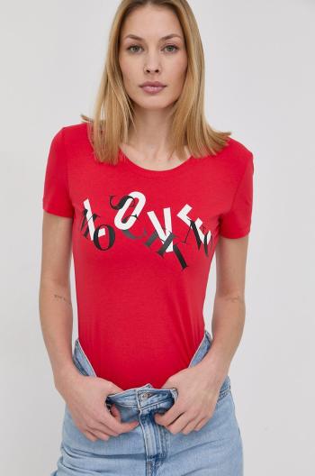 Tričko Love Moschino dámský, červená barva