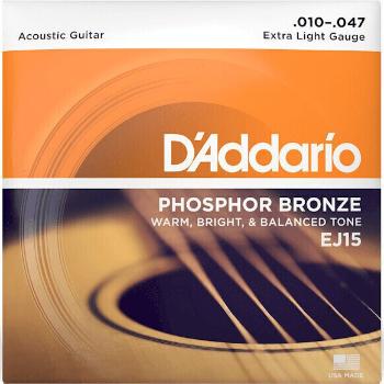 D'Addario EJ15-3D Struny pro akustickou kytaru