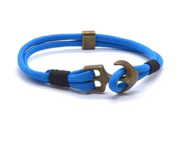 Cordell Modrý paracord náramek s kotvou Anchor