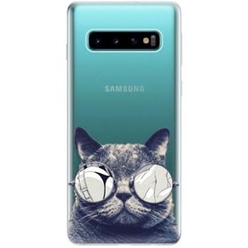 iSaprio Crazy Cat 01 pro Samsung Galaxy S10 (craca01-TPU-gS10)