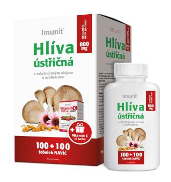 Imunit Hlíva ústřičná 800 mg s rakytníkovým olejem a echinaceou 100+100 tobolek + Vitamin C 30 tablet