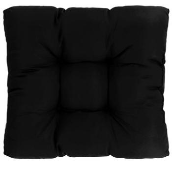 Zahradní poduška na sedák černá 80 × 80 × 10 cm textil
