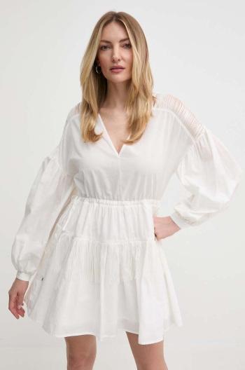 Bavlněné šaty Pinko béžová barva, mini, oversize, 103741 A1XN