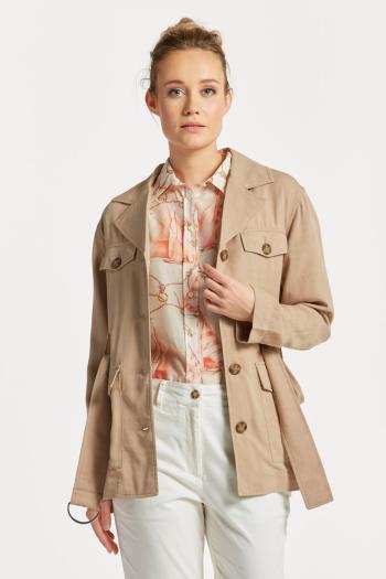 SAKO GANT RELAXED BELTED BLAZER hnědá XS