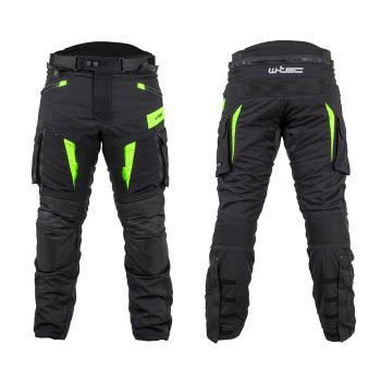 Moto kalhoty W-TEC Aircross  černá-fluo žlutá  6XL