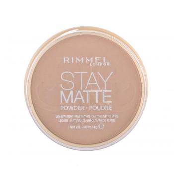 Rimmel London Stay Matte 14 g pudr pro ženy 010 Warm Honey