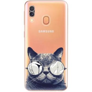 iSaprio Crazy Cat 01 pro Samsung Galaxy A40 (craca01-TPU2-A40)