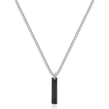 Brosway Módní ocelový náhrdelník s kubickými zirkony Backliner BIK111