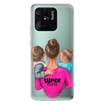 Odolné silikonové pouzdro iSaprio - Super Mama - Boy and Girl - Xiaomi Redmi 10C