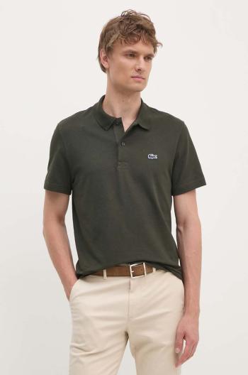 Polo tričko Lacoste zelená barva, DH5522