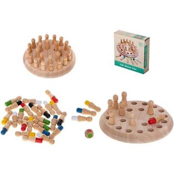 IKONKA Paměť puzzle hra čínské zápas barvy dřevěné (ikonka_KX6212)
