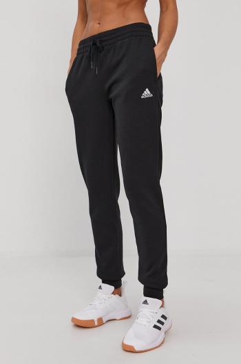 Kalhoty adidas GM5547 dámské, černá barva, hladké