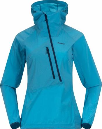 Bergans Cecilie Light Wind Anorak Women Clear Ice Blue S Outdorová bunda