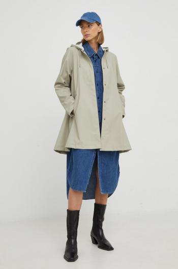 Bunda Rains 18340 A-line Jacket dámská, šedá barva, přechodná