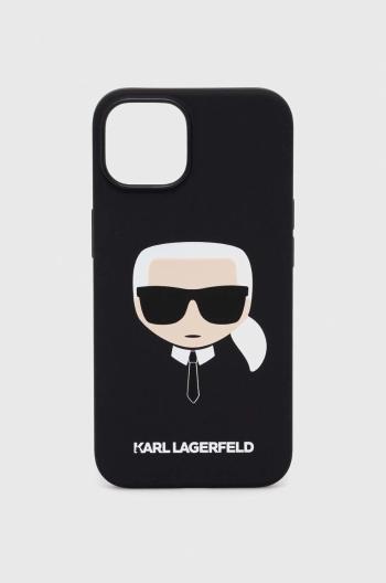 Obal na telefon Karl Lagerfeld iPhone 14 6,1" černá barva