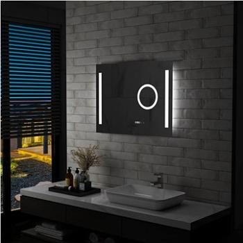 Koupelnové zrcadlo s LED světly a dotykovým senzorem 80 x 60 cm (144742)