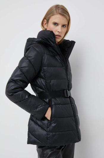 Bunda Calvin Klein dámská, černá barva, zimní
