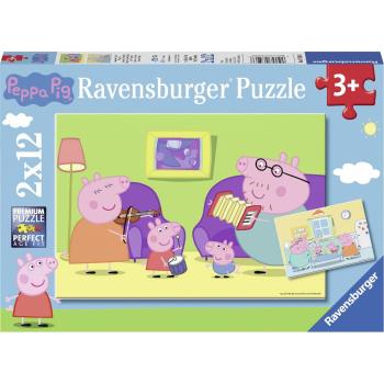 Ravensburger puzzle Prasátko Peppa 2 x 12 dílků