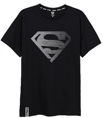 EPlus Pánské triko - Superman černé Velikost - dospělý: XL