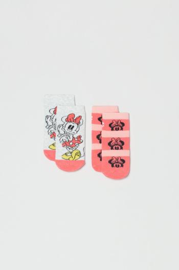 Kojenecké ponožky OVS růžová barva