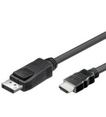 DisplayPort / HDMI kabel TECHly [1x zástrčka DisplayPort - 1x HDMI zástrčka] černá 3.00 m