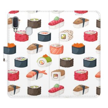 Flipové pouzdro iSaprio - Sushi Pattern 02 - Samsung Galaxy A20e